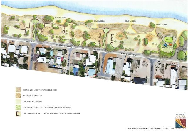 Proposed Drummond Cove foreshore concept plan, April 2019